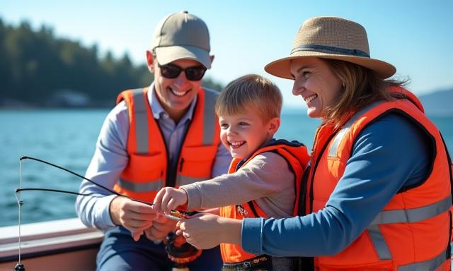 Family fishing trip
