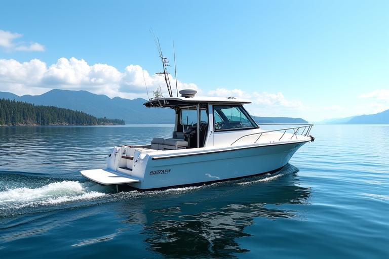 Fishing boat rental on Nanaimo waters