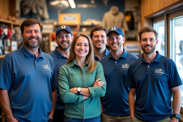 Tide & Tackle Outfitters team at Nanaimo store
